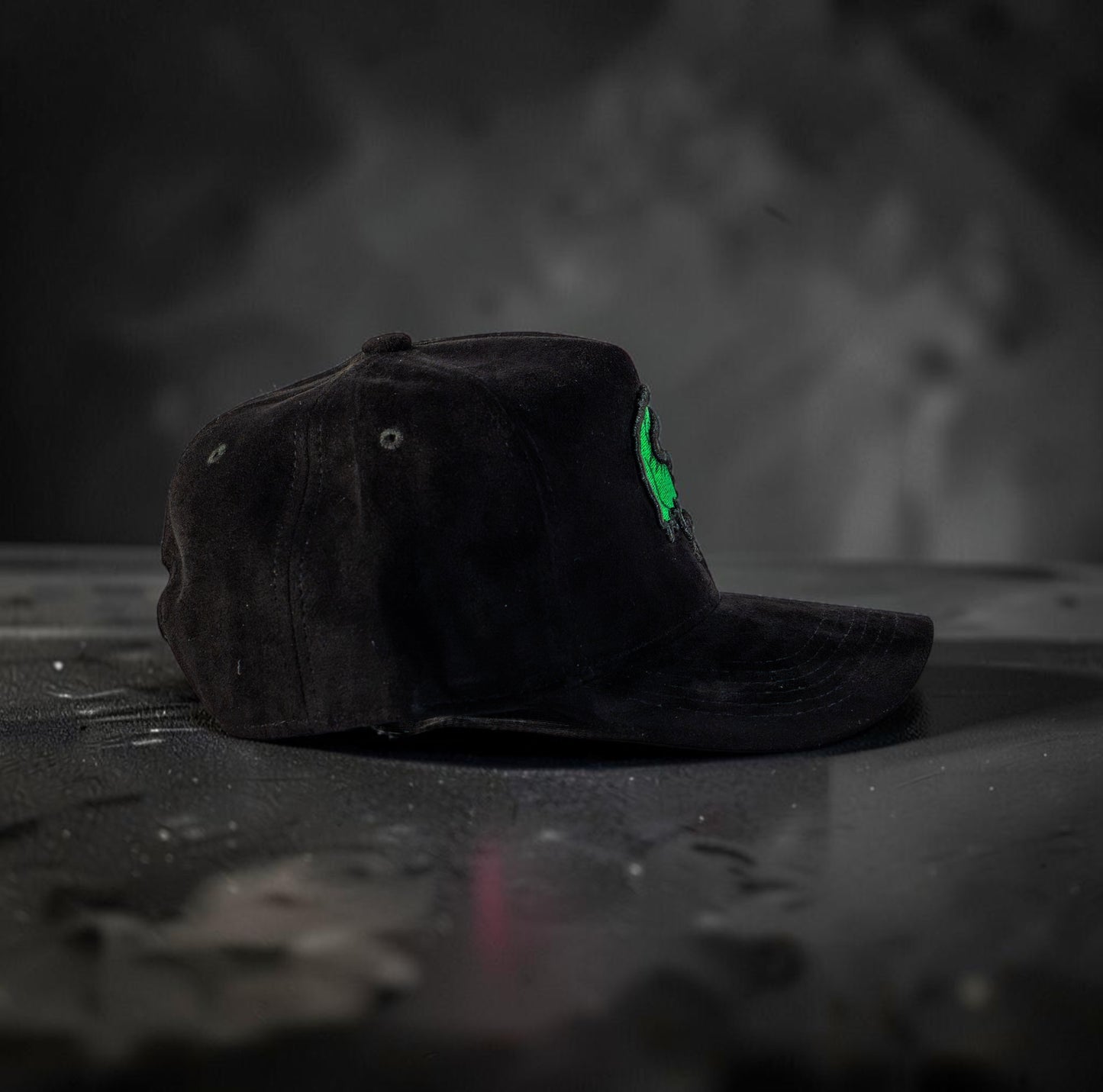 Green/Black Suede con Caiman