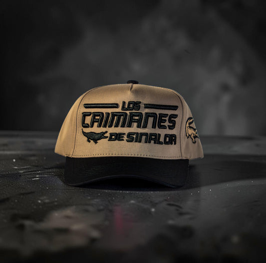 Beige/Black con Caimanes Logo