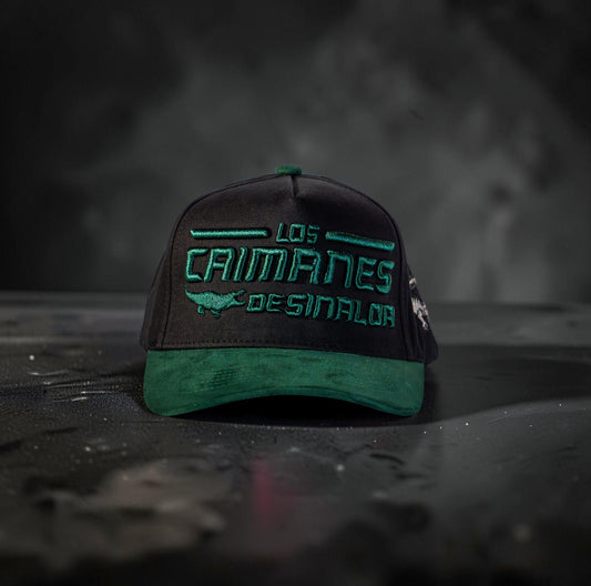 Green/Black Suede con Caimanes Logo