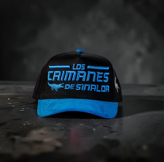 Blue/Black Suede con Caimanes Logo