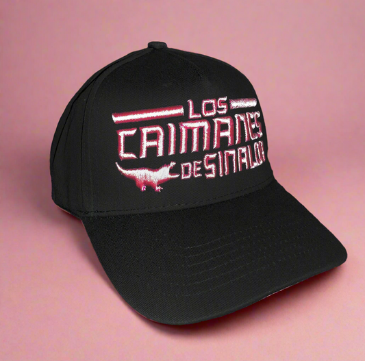 Los Caimanes de Sinaloa Ladies Black Hat (Pink)